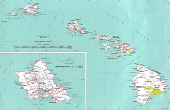 Carte 
des isles HawaIennes