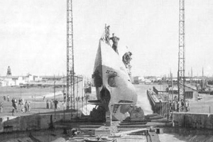U61 Type IIC en cale sche  Lorient