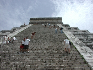 Chichen-Itza : Escalier de la Pyramide