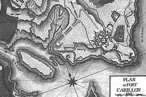 Map of the Fort Carillon